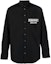 Order DSQUARED2 FW22 黑色 Logo 印花長袖棉質襯衫. S74DM0652S36275-900