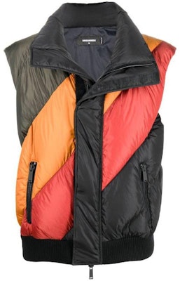 DSQUARED2 FW22 Rompi Tanpa Lengan Warna-warni Jaket Puffer Colorblock S71FB0430S53817-968 Buy DSQUARED2 FW22 Rompi Tanpa Lengan Warna-warni Jaket Puffer Colorblock S71FB0430S53817-968