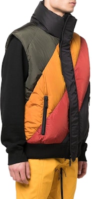 DSQUARED2 FW22 Rompi Tanpa Lengan Warna-warni Jaket Puffer Colorblock S71FB0430S53817-968 Purchase DSQUARED2 FW22 Rompi Tanpa Lengan Warna-warni Jaket Puffer Colorblock S71FB0430S53817-968