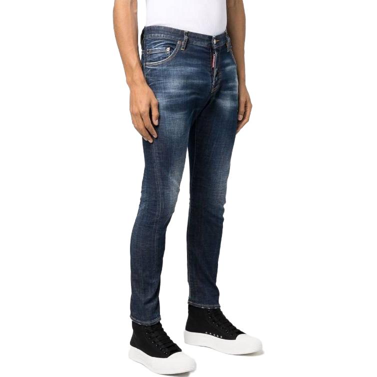 DSQUARED2 FW22  Loose Fit Casual Button Jeans Blue Color S74LB1197S30342470Denim 圖 4