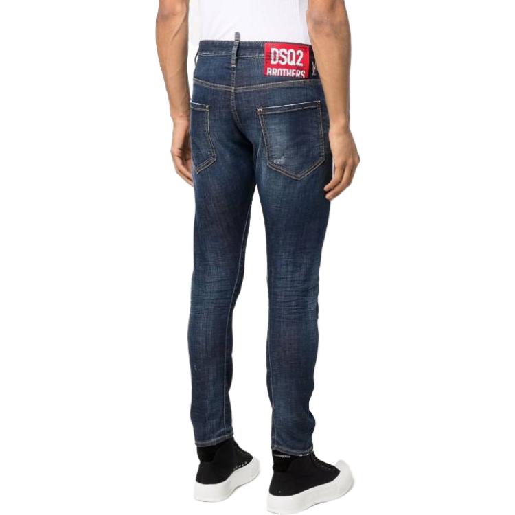 DSQUARED2 FW22  Loose Fit Casual Button Jeans Blue Color S74LB1197S30342470Denim 圖 5