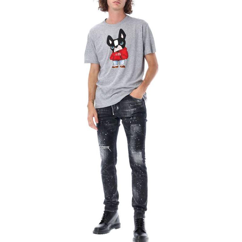 DSQUARED2 FW22  Slim Fit Washed Distressed Jeans Black S74LB1184S30357-900 圖 4