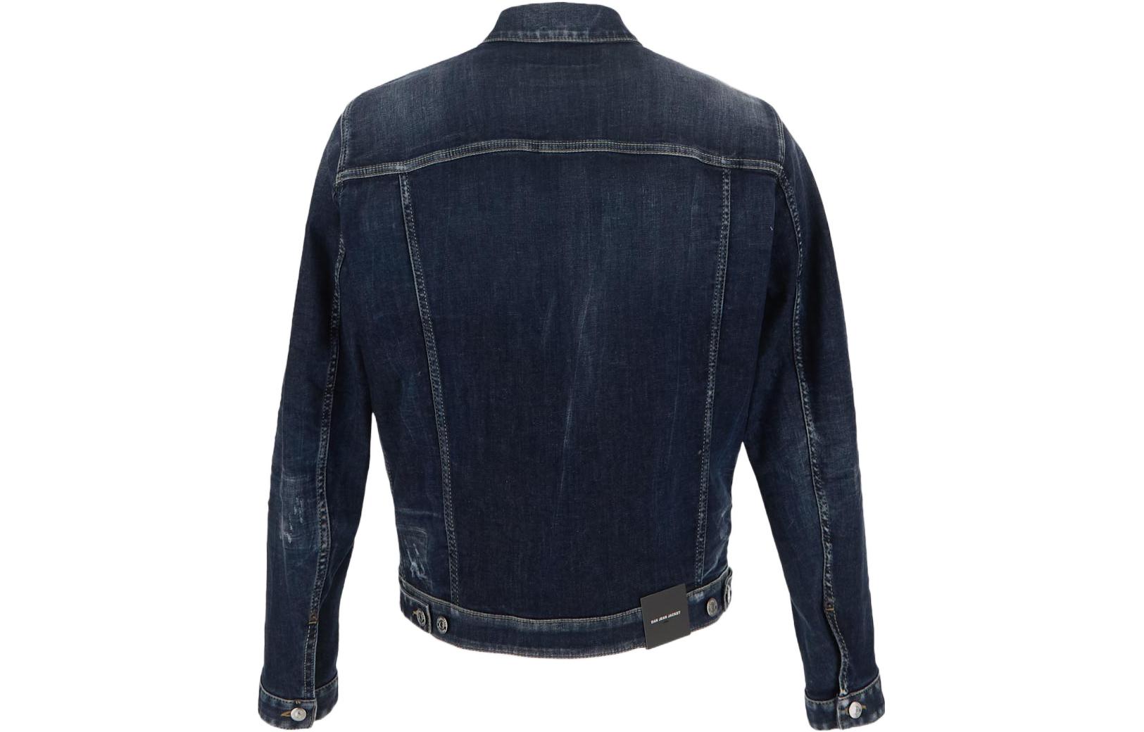 Lookbook DSQUARED2 FW22 ウォッシュドシングルブレストブルーデニムジャケット S71AN0379S30789-470