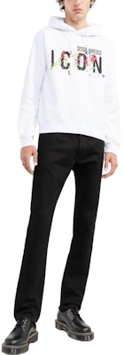 DSQUARED2 FW22 Hoodie Putih Cetak Huruf Lelaki. S79GU0072S25516-100 Lookbook DSQUARED2 FW22 Hoodie Putih Cetak Huruf Lelaki. S79GU0072S25516-100