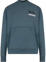 Dsquared2 FW22 Blue Crewneck Sweatshirt with Letter Print Design S78GU0064S25568610 Dsquared2 FW22 Blue Crewneck Sweatshirt with Letter Print Design S78GU0064S25568610
