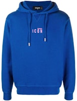 DSQUARED2 FW22 Blue Printed Logo Hoodie Pullover Long Sleeve for Men. S79GU0010S25516-485 DSQUARED2 FW22 Blue Printed Logo Hoodie Pullover Long Sleeve for Men. S79GU0010S25516-485