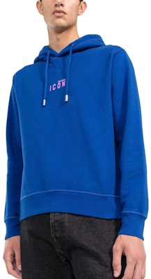 DSQUARED2 FW22 男士蓝色印花标志长袖连帽卫衣。 S79GU0010S25516-485 Purchase DSQUARED2 FW22 男士蓝色印花标志长袖连帽卫衣。 S79GU0010S25516-485