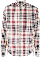 DSQUARED2 FW22 Brown Checkered Print Single-Breasted Long Sleeve Shirt Men. S71DM0587S60337-001 DSQUARED2 FW22 Brown Checkered Print Single-Breasted Long Sleeve Shirt Men. S71DM0587S60337-001