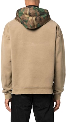 DSQUARED2 2022秋冬迷彩印花口袋连帽衫驼色卫衣 S71GU0539S25030-155 Purchase DSQUARED2 2022秋冬迷彩印花口袋连帽衫驼色卫衣 S71GU0539S25030-155