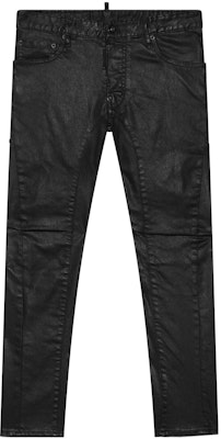 DSQUARED2 FW22 涂层修身黑色牛仔裤 后背Logo贴牌设计. S71LB1093S30834-900 Buy DSQUARED2 FW22 涂层修身黑色牛仔裤 后背Logo贴牌设计. S71LB1093S30834-900