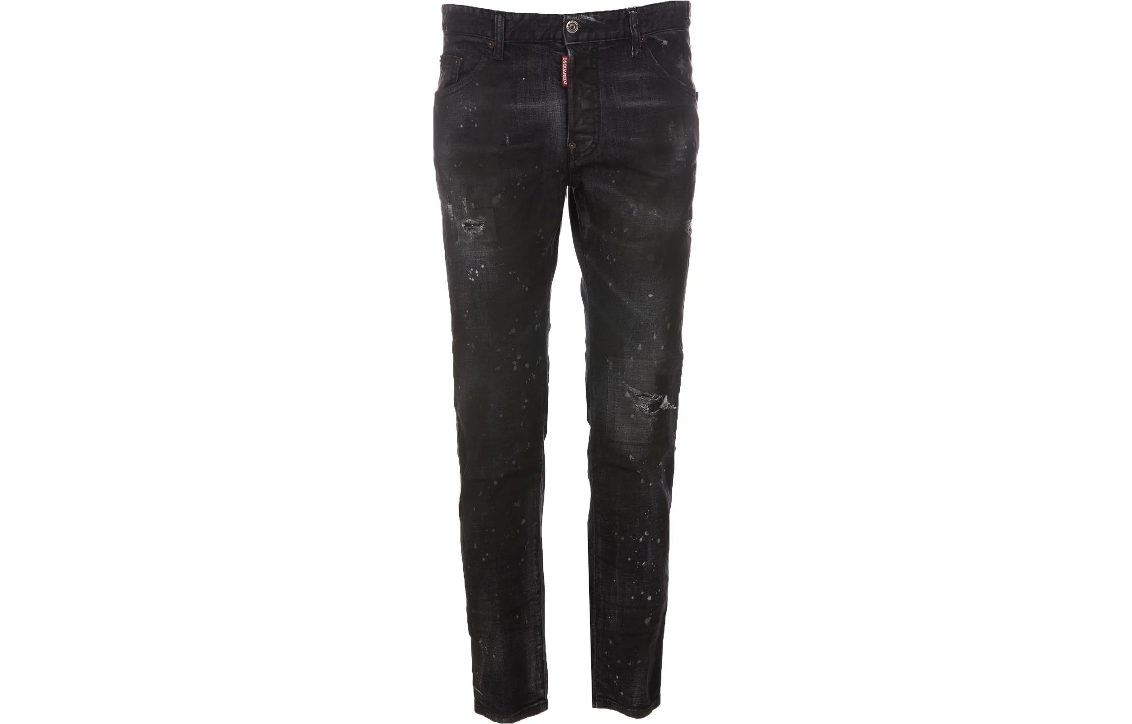 DSQUARED2 FW22 Distressed Paint-Splatter Jeans Men’s Black. S71LB1090S30357-900 圖 2