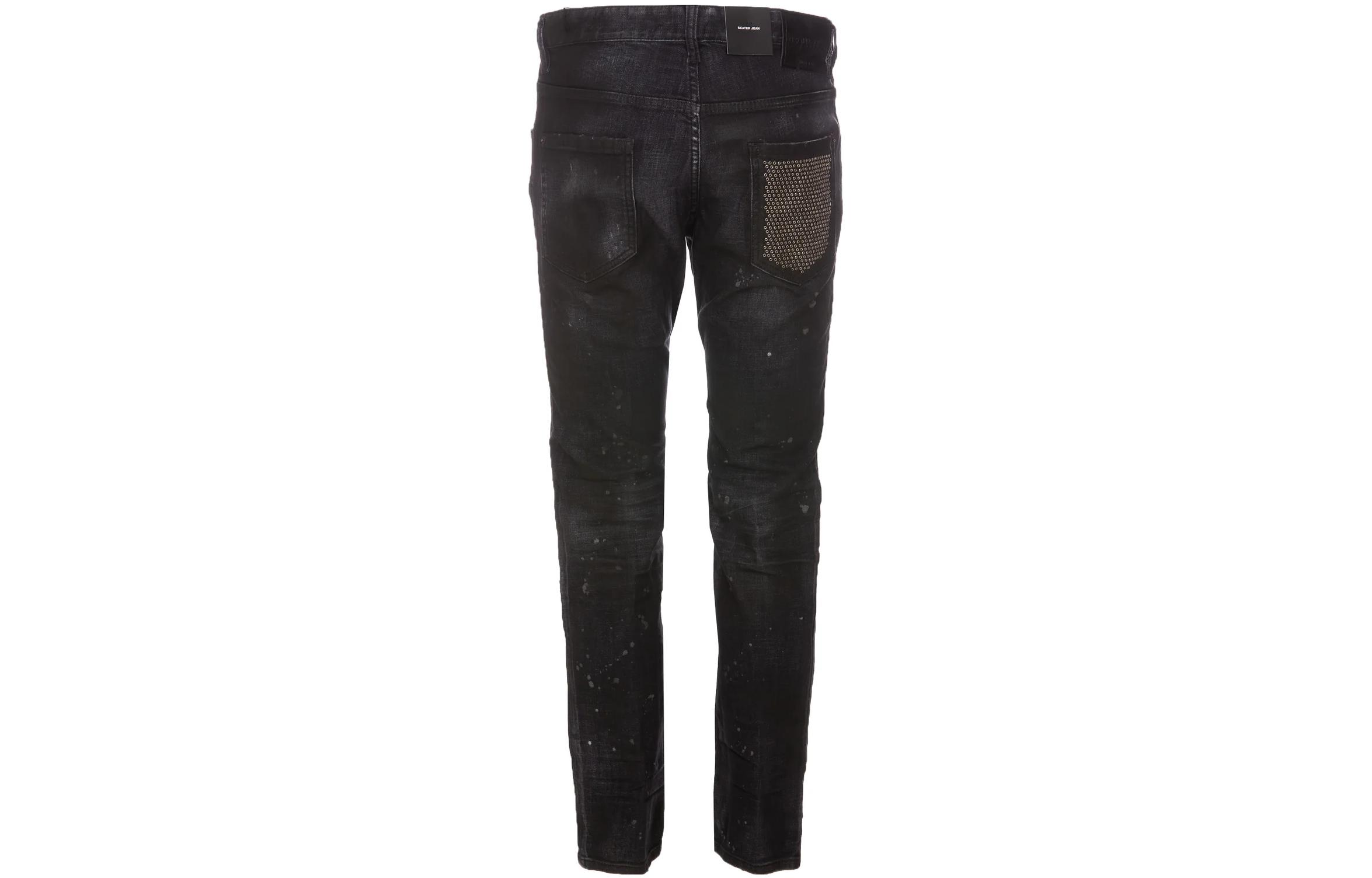 DSQUARED2 FW22 Distressed Paint-Splatter Jeans Men’s Black. S71LB1090S30357-900 圖 3