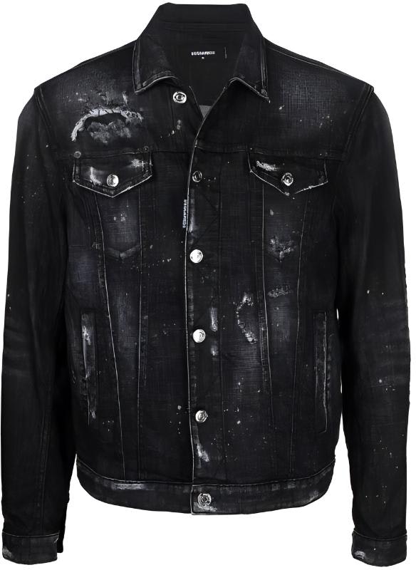 dsquared-2-fw-22-distressed-paint-splatter-single-breasted-denim-jacket-black-s74-am-1307-s30357-900
