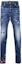Buy DSQUARED2 FW22 Distressed Paint-Splatter Slim Fit Jeans Men Blue S74LB1165S30342-470