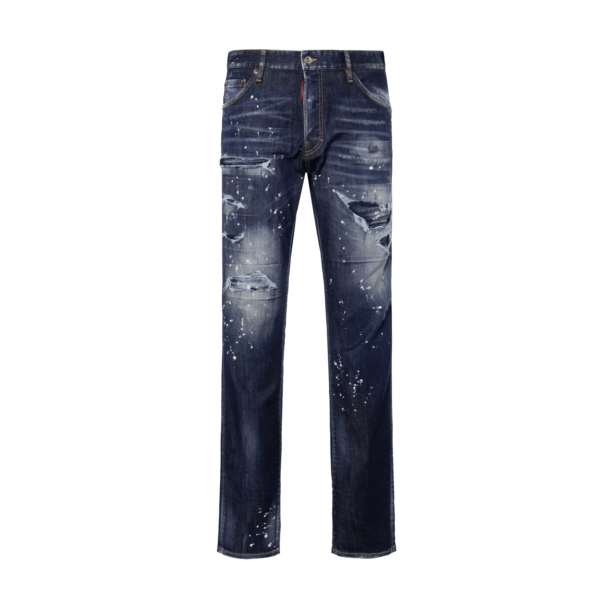 DSQUARED2 FW22 Distressed Skinny Jeans Men Blue. S74LB1193S30789-470