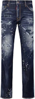 DSQUARED2 FW22 Distressed Skinny Jeans Men Blue. S74LB1193S30789-470 DSQUARED2 FW22 Distressed Skinny Jeans Men Blue. S74LB1193S30789-470