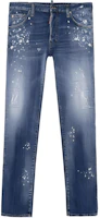 DSQUARED2 FW22 Distressed Slim Fit Straight Leg Jeans Men’s Blue S71LB1108S30342-470 DSQUARED2 FW22 Distressed Slim Fit Straight Leg Jeans Men’s Blue S71LB1108S30342-470