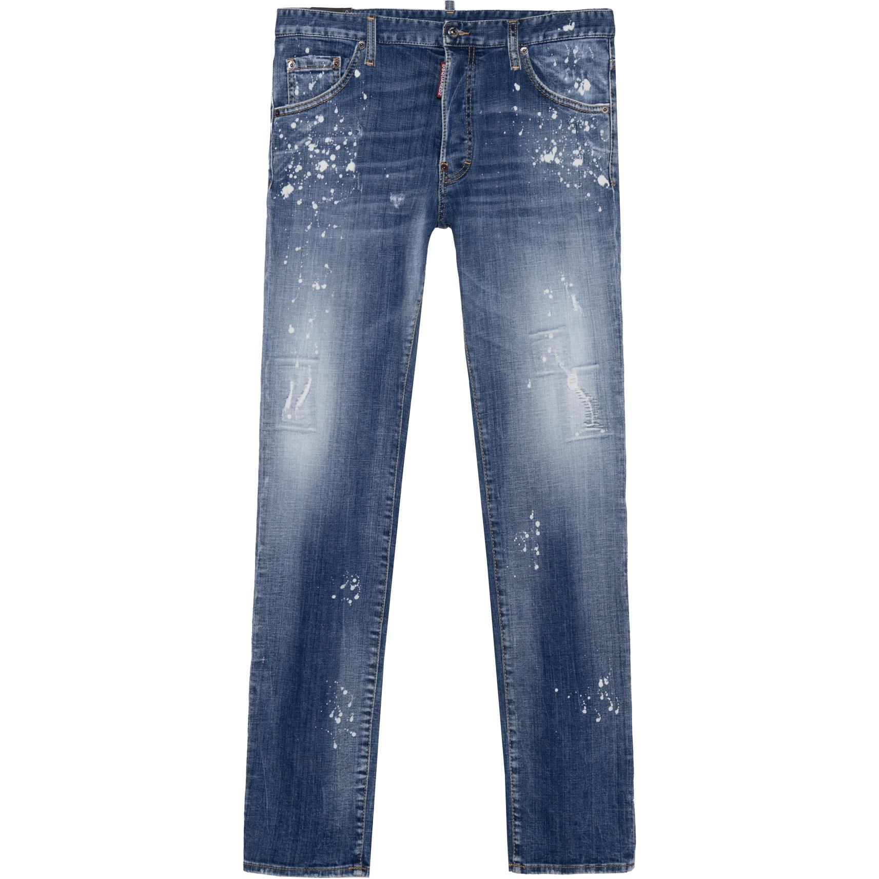 DSQUARED2 FW22 Distressed Slim Fit Straight Leg Jeans Men’s Blue S71LB1108S30342-470 圖 2