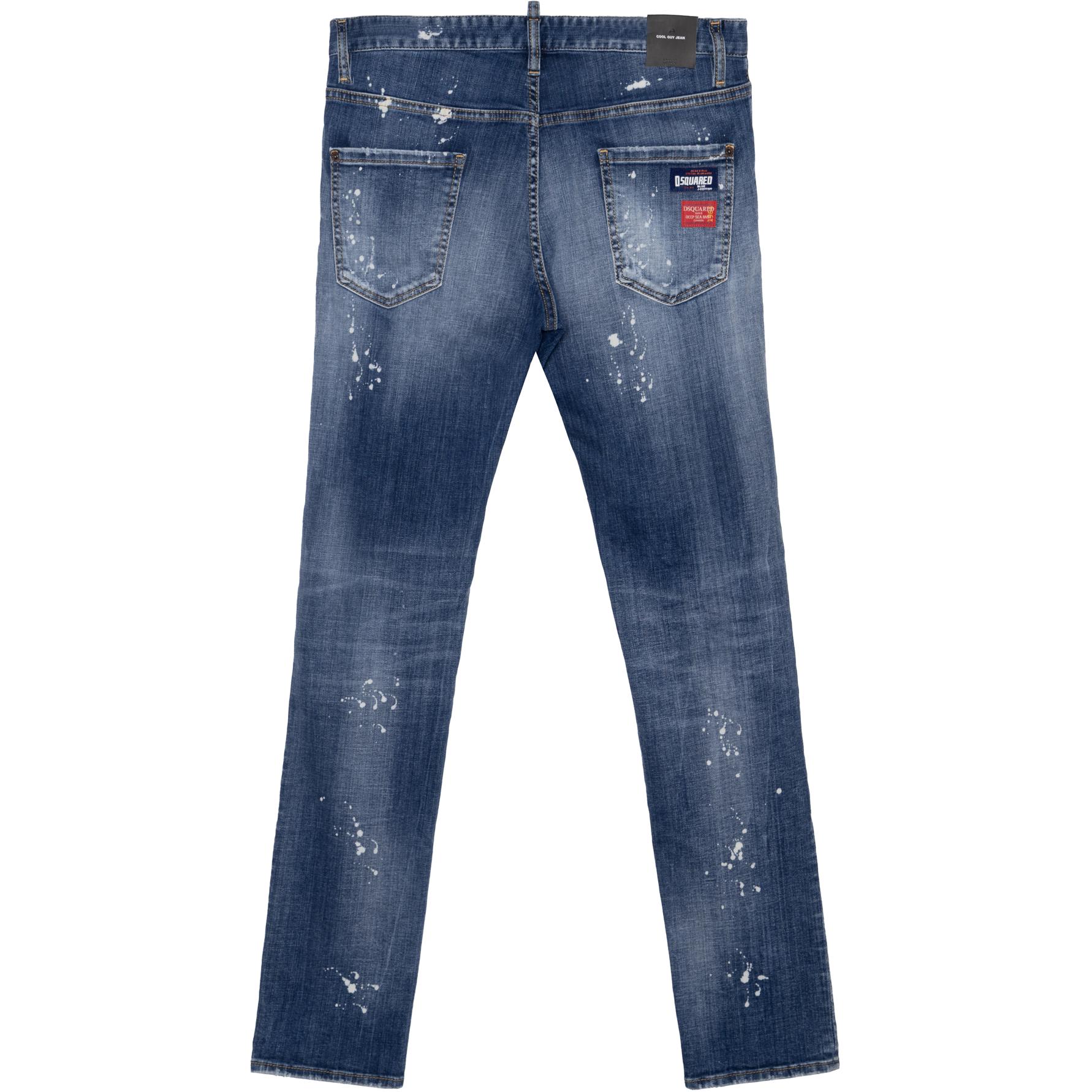 DSQUARED2 FW22 Distressed Slim Fit Straight Leg Jeans Men’s Blue S71LB1108S30342-470 圖 3