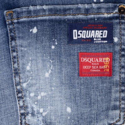 DSQUARED2 FW22 Distressed Slim Fit Straight Leg Jeans Men’s Blue S71LB1108S30342-470 Sizing DSQUARED2 FW22 Distressed Slim Fit Straight Leg Jeans Men’s Blue S71LB1108S30342-470