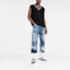 Lookbook DSQUARED2 FW22 Jeans Biru Lelaki Straight-Leg Distressed Ankle. S71LB1077S30309-470