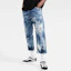 Purchase DSQUARED2 FW22 Jeans Biru Lelaki Straight-Leg Distressed Ankle. S71LB1077S30309-470