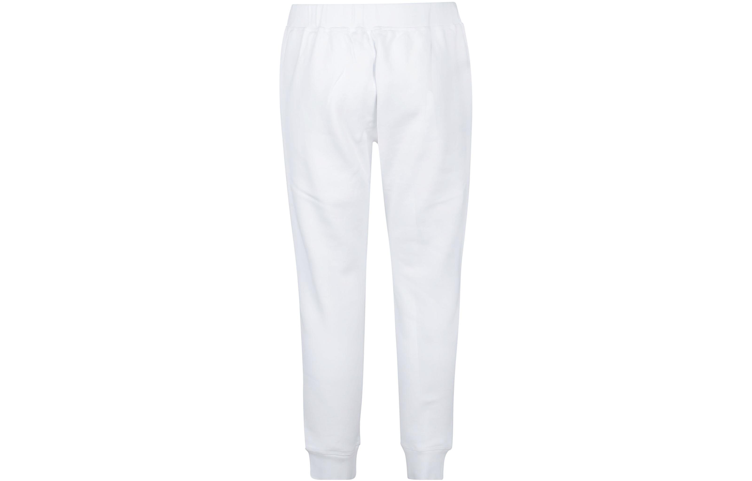 Lookbook DSQUARED2 FW22 白色Logo印花收口休閒長褲 S79KA0034S25516-100