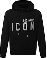 Dsquared2 FW22 Logo Print Unisex Hoodie Black S80GU0033S25042-971 Dsquared2 FW22 Logo Print Unisex Hoodie Black S80GU0033S25042-971
