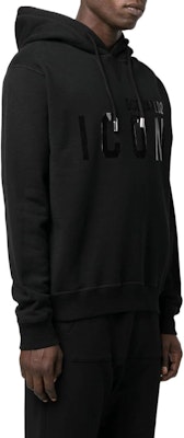 DSQUARED2 FW22 男士黑色印花連帽衫. S79GU0051S25516-967 Shop DSQUARED2 FW22 男士黑色印花連帽衫. S79GU0051S25516-967