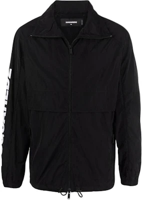 Dsquared2 FW22 黑色侧边Logo印花拉链夹克. S74AM1318S47858-900 Buy Dsquared2 FW22 黑色侧边Logo印花拉链夹克. S74AM1318S47858-900