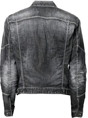 Chaqueta de Mezclilla Negra Hombre DSQUARED2 FW22 Color Sólido Un Botón. S71AN0378S30357900 Lookbook Chaqueta de Mezclilla Negra Hombre DSQUARED2 FW22 Color Sólido Un Botón. S71AN0378S30357900