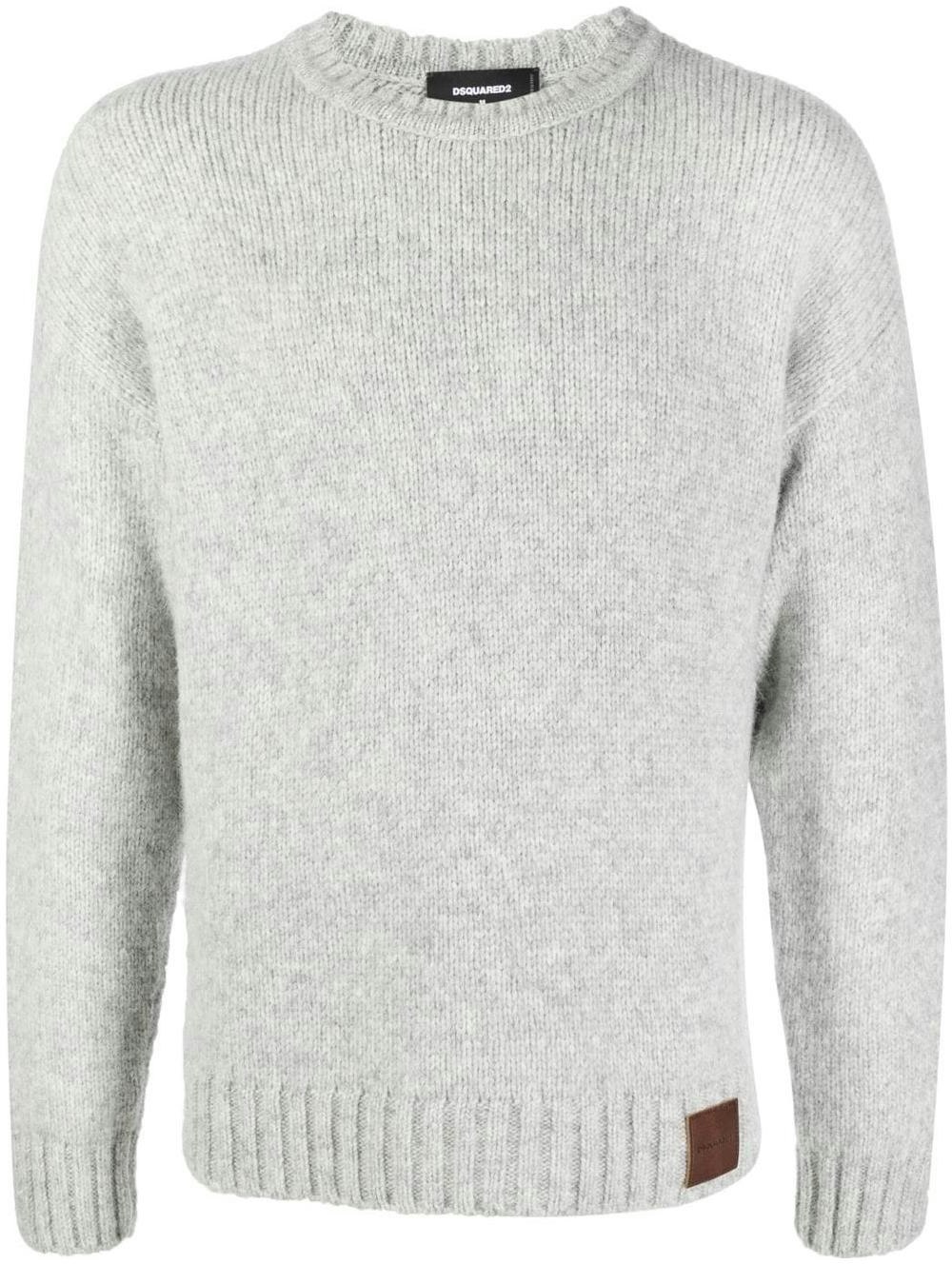 dsquared-2-fw-22-solid-logo-patch-knit-sweater-grey-s71-ha-1144-s18072-802