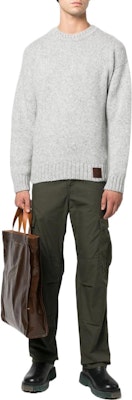 DSQUARED2 FW22 Baju Sejuk Rajut Logo Patch Kelabu. S71HA1144S18072-802 Lookbook DSQUARED2 FW22 Baju Sejuk Rajut Logo Patch Kelabu. S71HA1144S18072-802