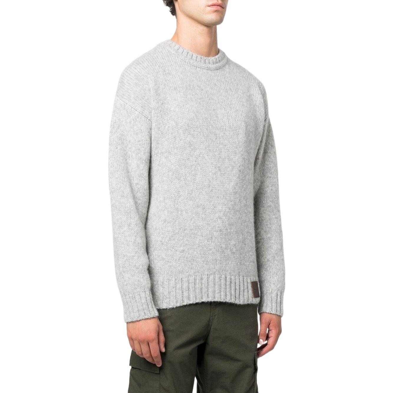 Purchase DSQUARED2 FW22 Baju Sejuk Rajut Logo Patch Kelabu. S71HA1144S18072-802