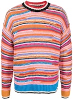 DSQUARED2 FW22 Striped Crewneck Knit Pullover Sweater Pink . S74HA1269S18043-961 DSQUARED2 FW22 Striped Crewneck Knit Pullover Sweater Pink . S74HA1269S18043-961