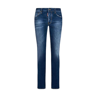 DSQUARED2 FW22 Washed Tapered Casual Denim Jeans Men Blue S71LB1125S30663-470