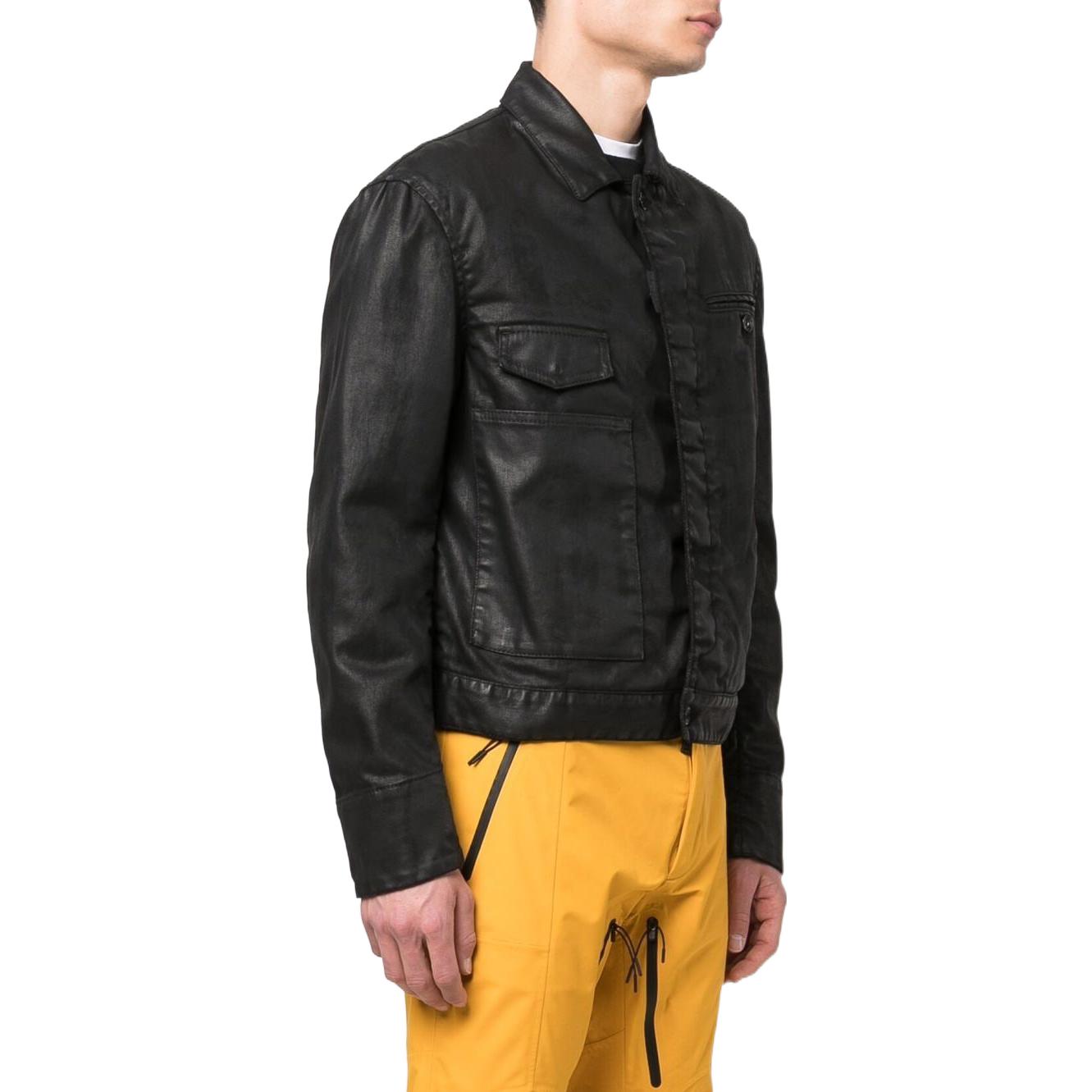 Purchase DSQUARED2 FW22 メンズ パイロットジャケット ワックスコーティング - ブラック. S71AN0377S30834-900