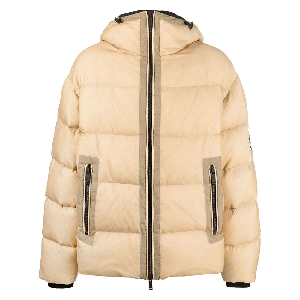 DSQUARED2 FW22 Yellow Down Hooded Puffer Jacket  Fashion. S71AN0392S60519-127