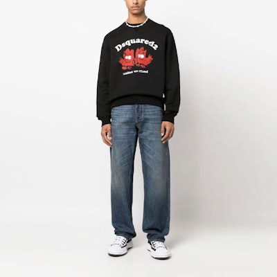 DSQUARED2 FW23 黑色修身圆领长袖卫衣. S71GU0603S25516-900 Shop DSQUARED2 FW23 黑色修身圆领长袖卫衣. S71GU0603S25516-900