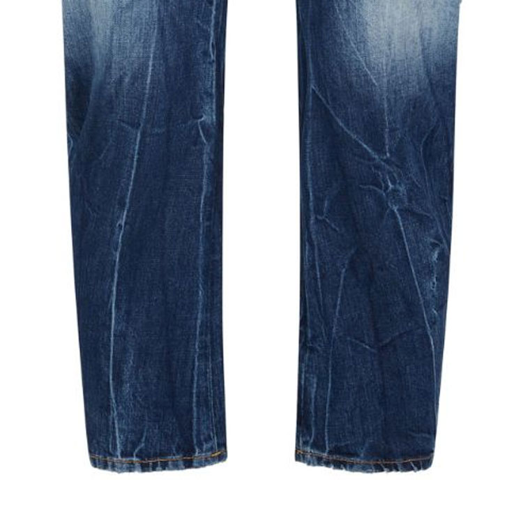 DSQUARED2 FW23  Indigo Letter Print Straight-Leg Zipper Jeans. S79LA0072S30309-470 圖 7