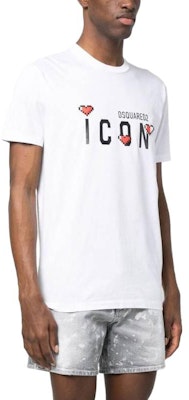 DSQUARED2 FW23 标志印花短袖圆领T恤 白色 S23009S79GC0076-100 Purchase DSQUARED2 FW23 标志印花短袖圆领T恤 白色 S23009S79GC0076-100