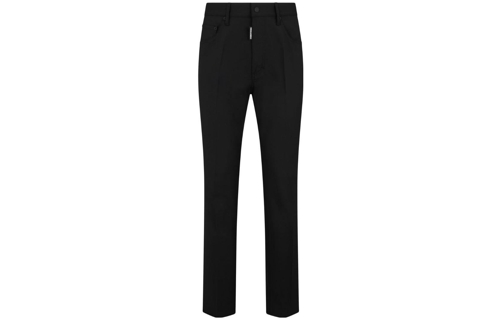 DSQUARED2 FW23  Wool Blend Straight-Leg Casual Pants Black. S74KB0893S40320-900