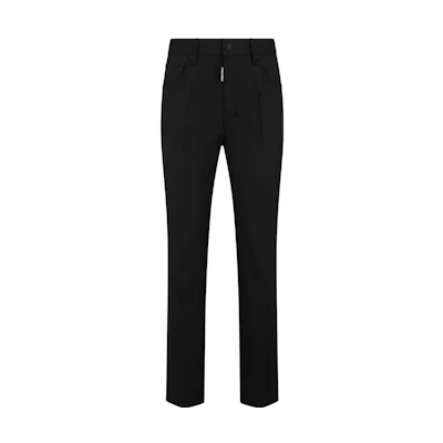 DSQUARED2 FW23 Wool Blend Straight-Leg Casual Pants Black. S74KB0893S40320-900