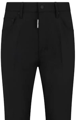 DSQUARED2 FW23 羊毛混紡直筒休閒長褲 黑色. S74KB0893S40320-900 Sizing DSQUARED2 FW23 羊毛混紡直筒休閒長褲 黑色. S74KB0893S40320-900