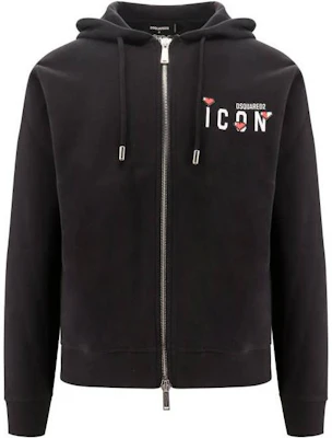 Dsquared2 FW23 Hoodie Hitam Letter Print dengan Resleting. S79HG0011S25516900 Buy Dsquared2 FW23 Hoodie Hitam Letter Print dengan Resleting. S79HG0011S25516900
