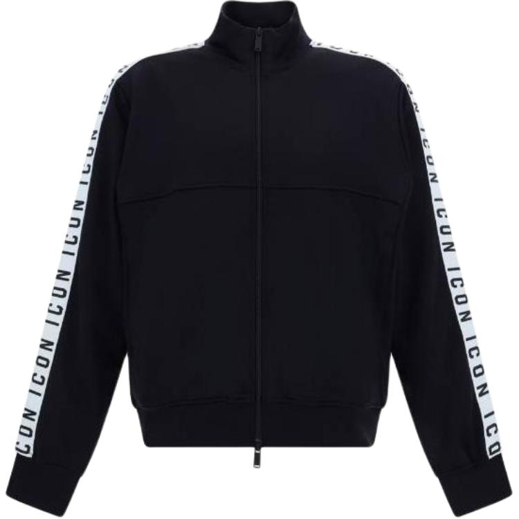 Dsquared2 FW23 Black Solid Color Letter Print Long Sleeve Sweatshirt Men S79HG0013S25497-900