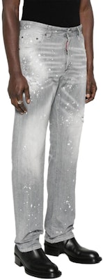 DSQUARED2 FW23 男款漂白直筒牛仔褲 淺灰 S74LB1478S30260-852 Purchase DSQUARED2 FW23 男款漂白直筒牛仔褲 淺灰 S74LB1478S30260-852