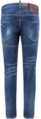 DSQUARED2 男士蓝色做旧牛仔裤 FW23 S74LB1334S30342470 Lookbook DSQUARED2 男士蓝色做旧牛仔裤 FW23 S74LB1334S30342470