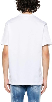 DSQUARED2 FW23 标志印花短袖圆领T恤 白色 (). S74GD1232S23009-100 Shop DSQUARED2 FW23 标志印花短袖圆领T恤 白色 (). S74GD1232S23009-100