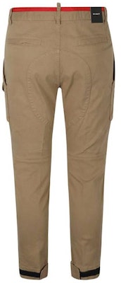 DSQUARED2 FW23 男裝淡棕色標誌印花鈕扣錐形工裝褲 S71KB0571S52240-124 Lookbook DSQUARED2 FW23 男裝淡棕色標誌印花鈕扣錐形工裝褲 S71KB0571S52240-124